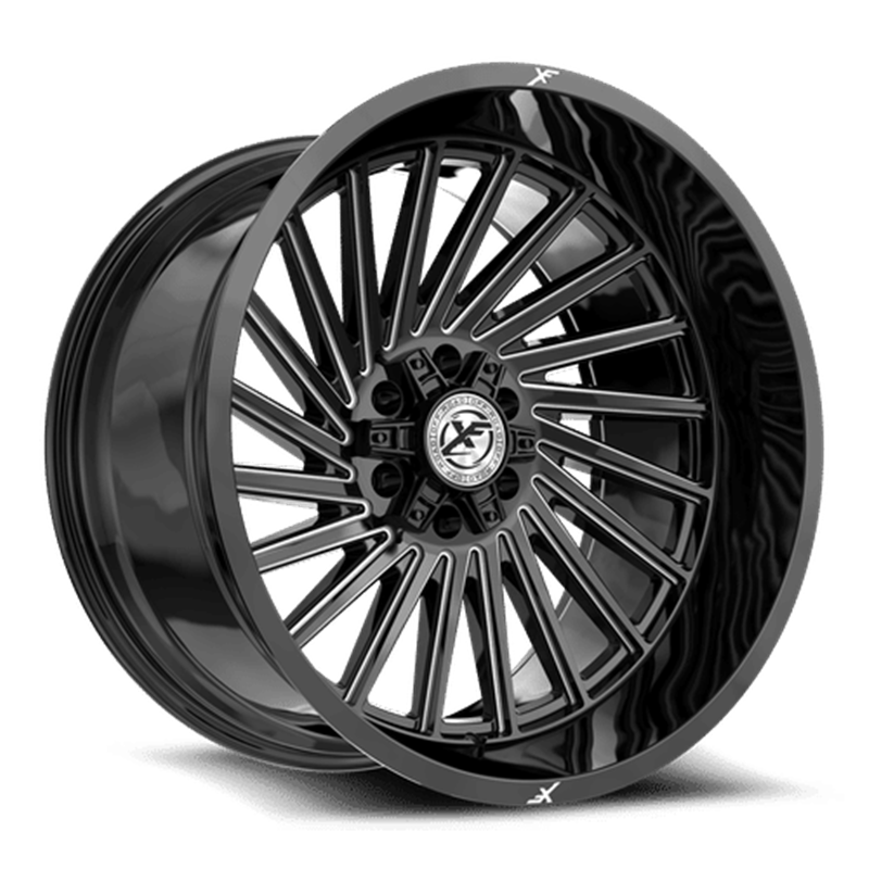 XF OFFROAD | XF-240 24x12 ET-44 - Gloss Black Milled