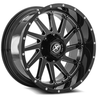 XF OFFROAD | XF-216 20x9 ET0 - Gloss Black Milled
