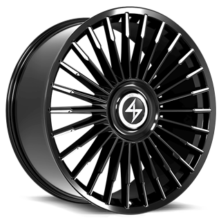 SENTALI LUXX | ROYALE 20x9 ET15 - Gloss Black Milled Tips
