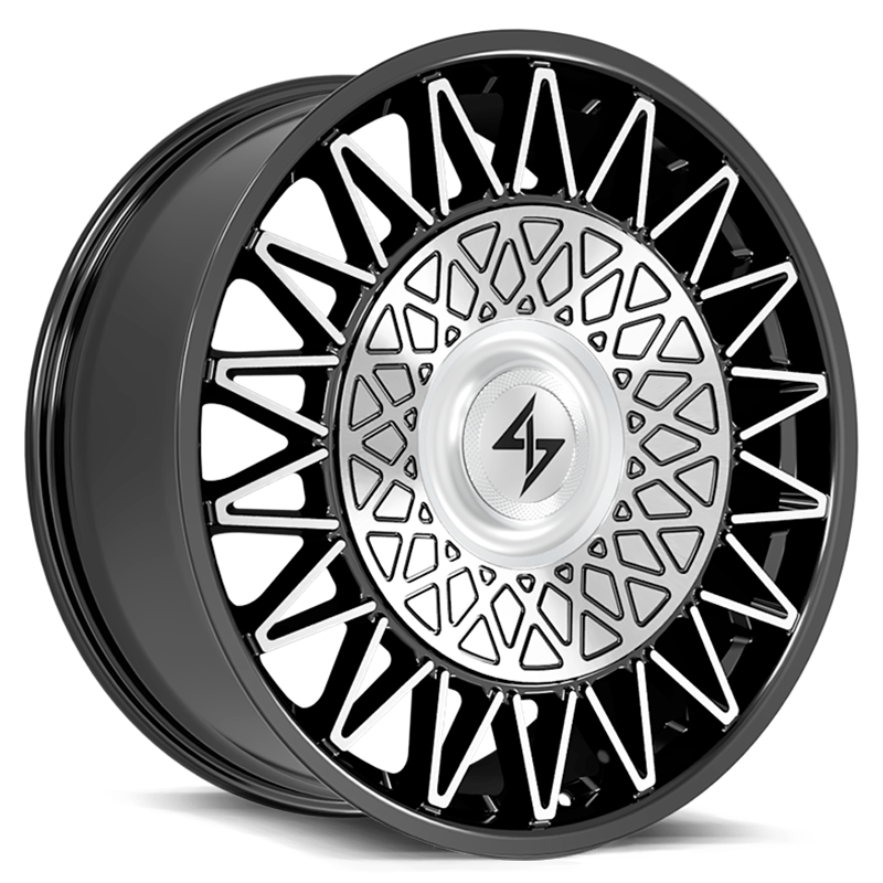 SENTALI LUXX | CROWN 24x10 ET10 - Gloss Black Machined