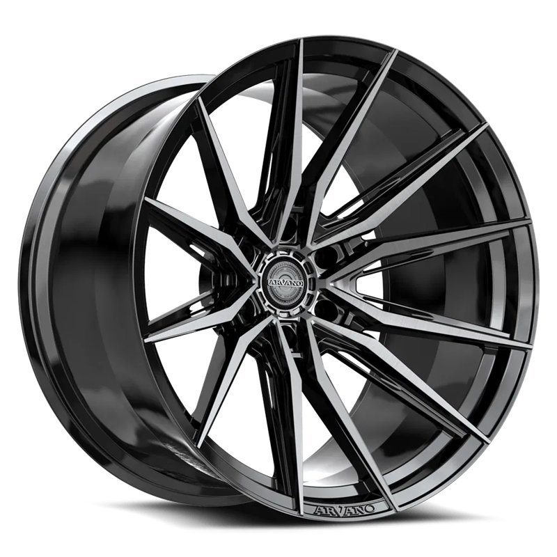 ARVANO | ART-3 24x9.5 ET18 - Gloss Black & Brushed Double Dark Tint