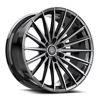 ARVANO | ART-2 20x9 ET18 - Gloss Black & Brushed Double Dark Tint