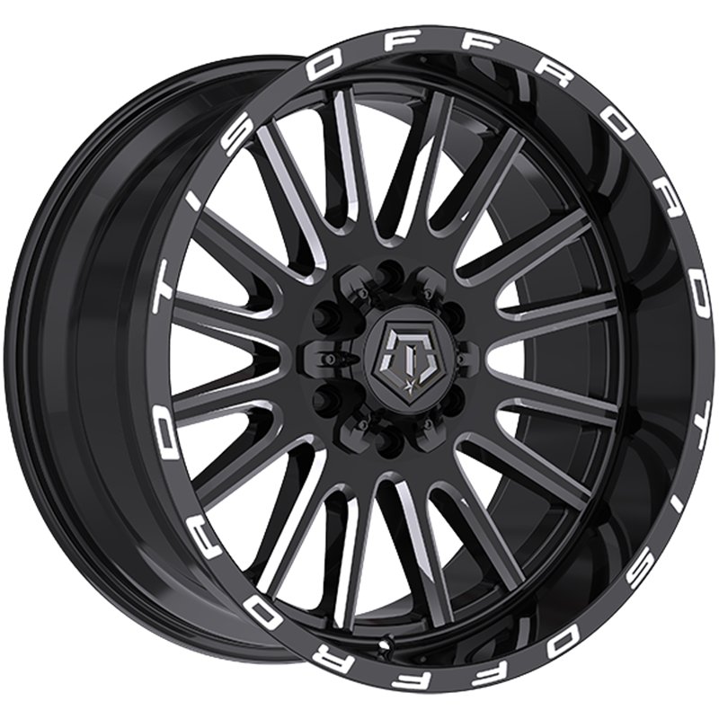 TIS Wheels | 567 20x10.0 ET-25 - Gloss Black - Milled Edge