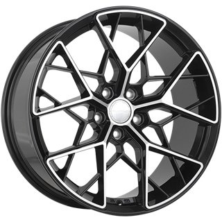 Ruffino | CORSA 16x7.0 ET40 - Gloss Black - Machined Face
