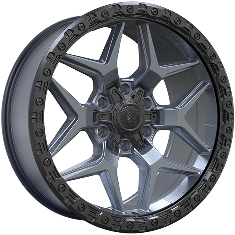 Forged Wheels | XR13 20x9.0 ET15 - Gris Satin - Contour noir