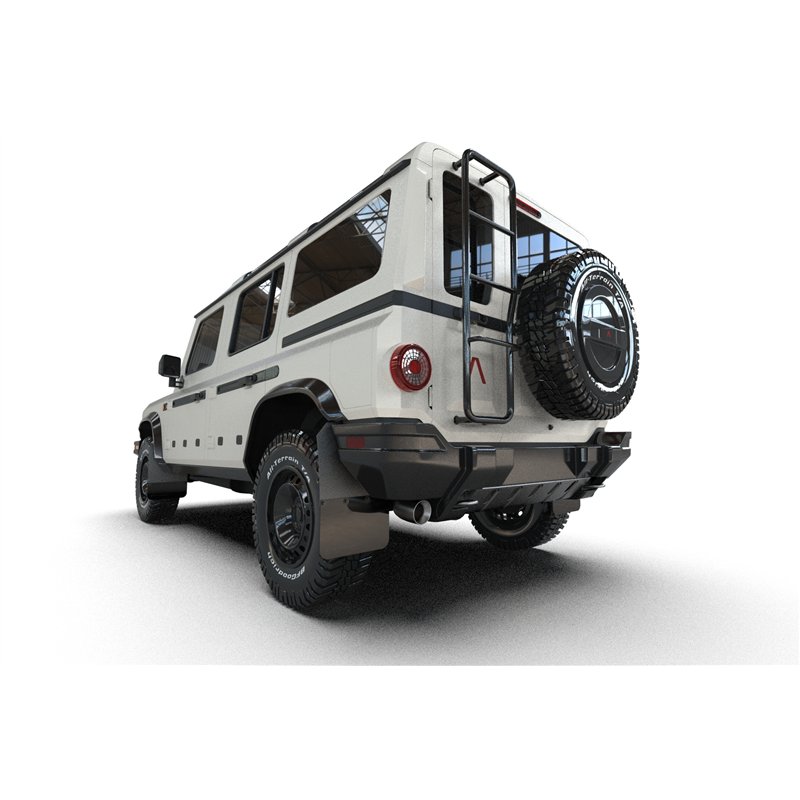 RallyArmor | Black UR Mud Flap Logo Noir Métallique - Grenadier / Quartermaster 2023-2025