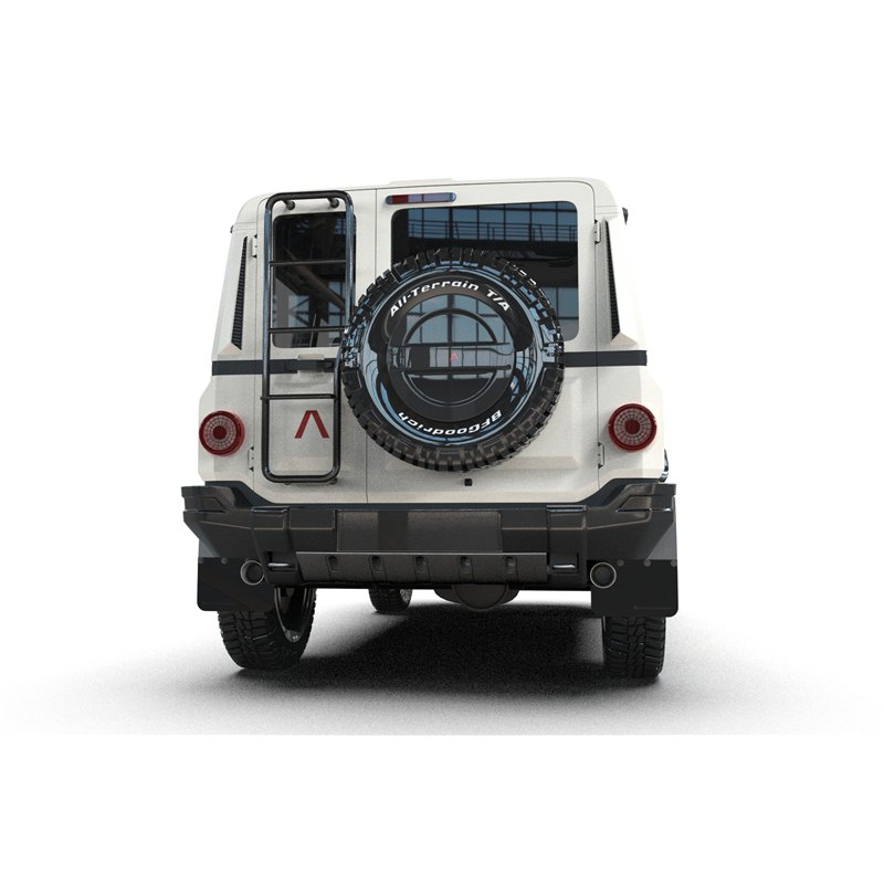 RallyArmor | Black UR Mud Flap Logo Noir Métallique - Grenadier / Quartermaster 2023-2025