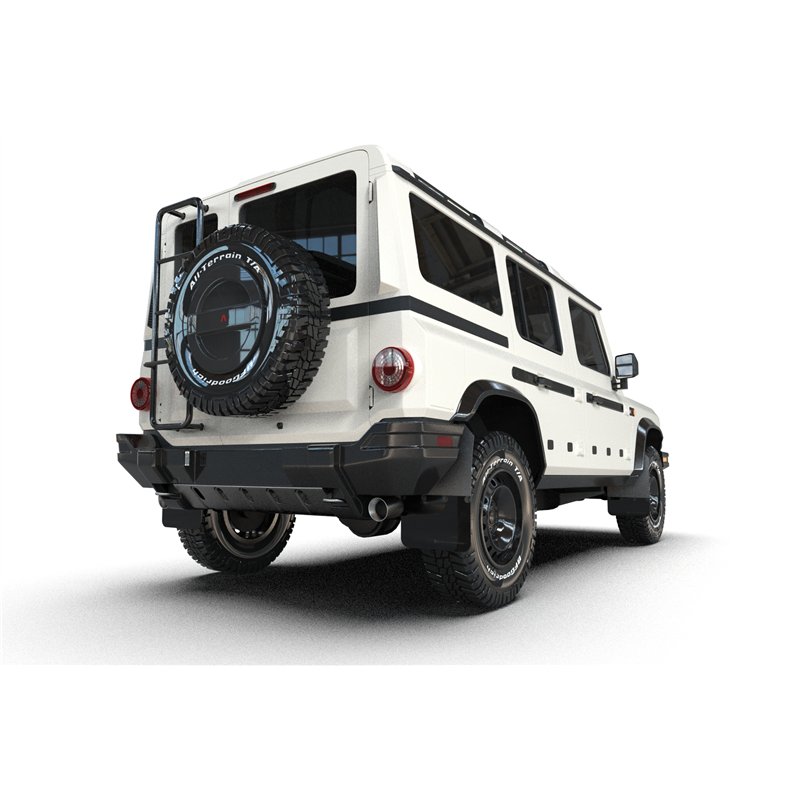 RallyArmor | Black UR Mud Flap Logo Noir Métallique - Grenadier / Quartermaster 2023-2025