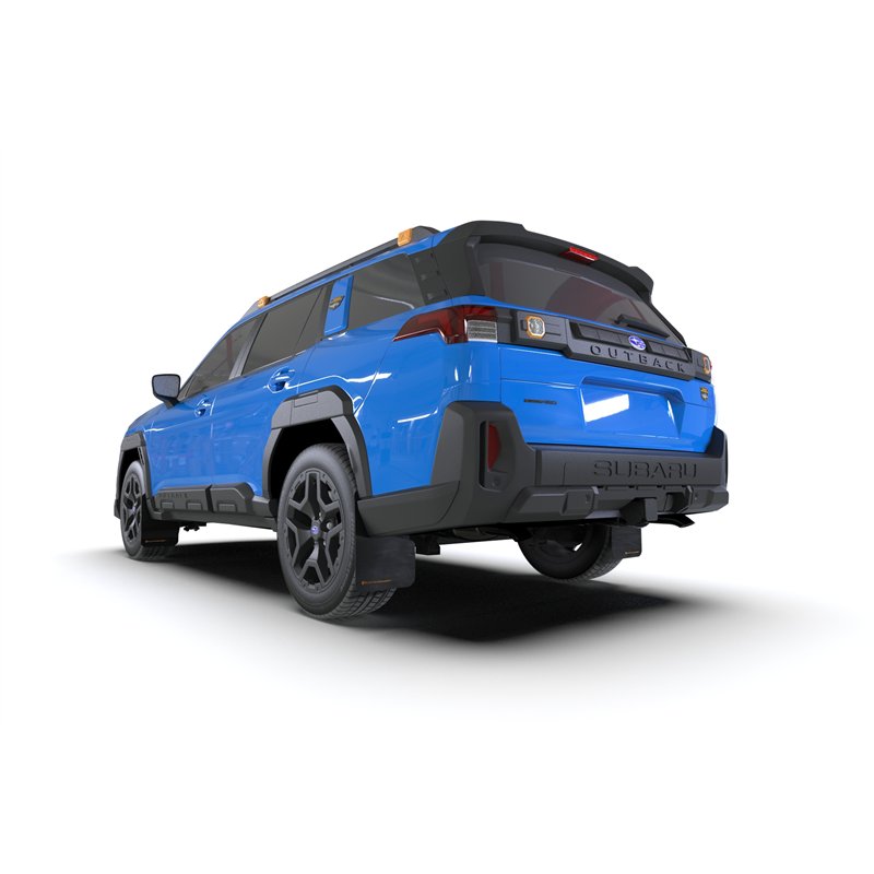 RallyArmor | Black UR Mud Flap Wild Orange Logo - Outback / Wilderness 2026 RallyArmor Mud Flaps