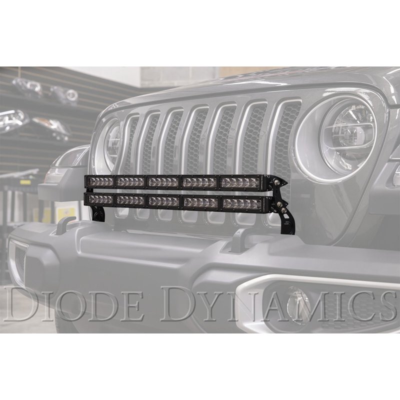 Diode Dynamics | Light bar featuring advanced TIR optics for high efficiency and focus. - Gladiator / Wrangler (JL) 2018-2025