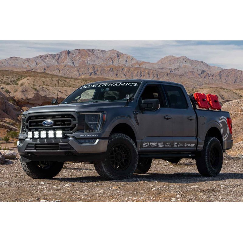 Diode Dynamics | Pod light featuring advanced TIR optics for high efficiency and focus. - F-150 2021-2023