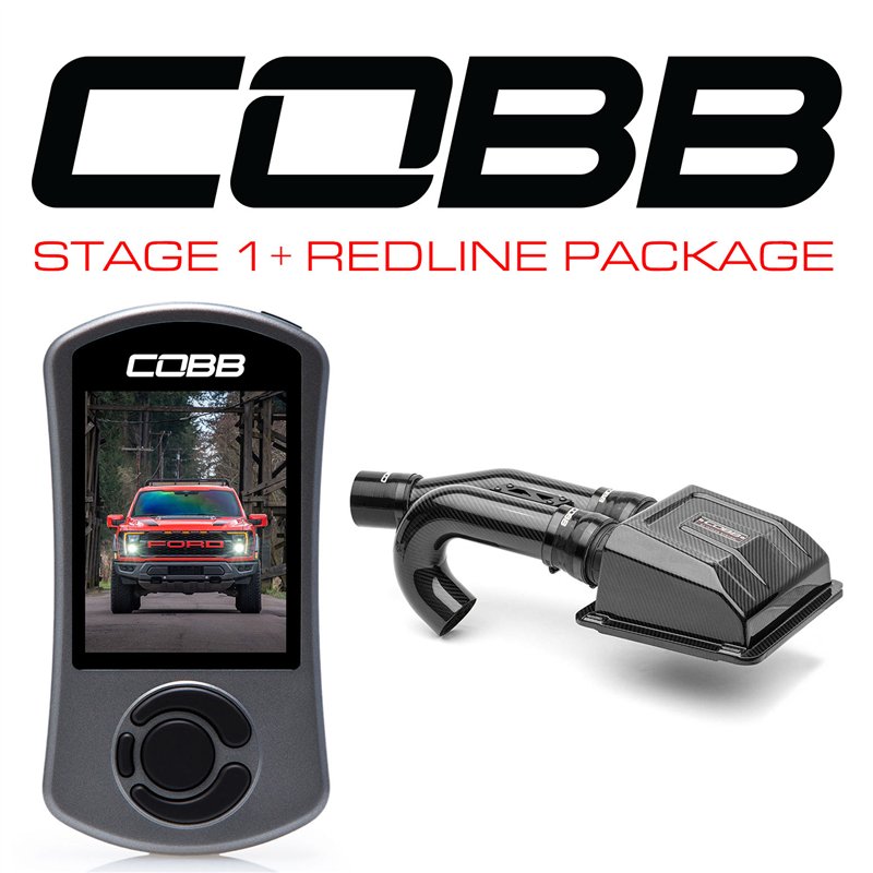 COBB | Stage 1+ Redline Carbon Fiber Intake Power Package - F-150 Raptor 2021-2023