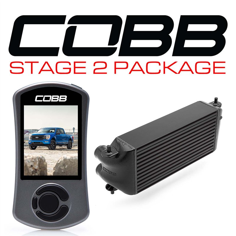 COBB | Stage 2 Power Package Black (Factory Location Intercooler) - F-150 3.5L / Tremor 2021-2022