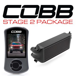 COBB | Stage 2 Power Package Black Factory Location Intercooler (No Intake) - F-150 Raptor 2021-2023