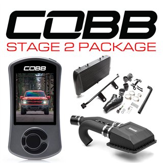 COBB | Stage 2 Power Package Black FMIC (w/ HCT Intake) - F-150 Raptor 2021-2023