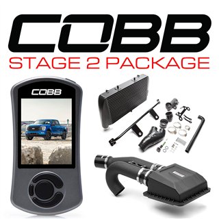 COBB | Stage 2 Power Package Black FMIC (w/ HCT Intake) - F-150 Tremor 2021-2022