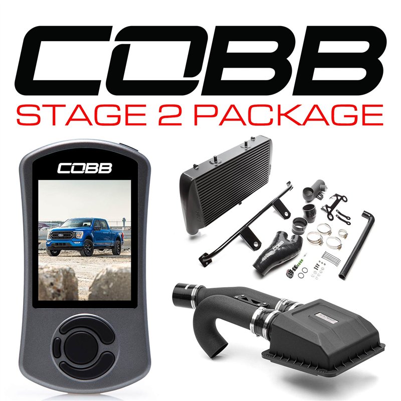 COBB | Stage 2 Power Package Black FMIC (w/ HCT Intake) - F-150 Tremor 2021-2022