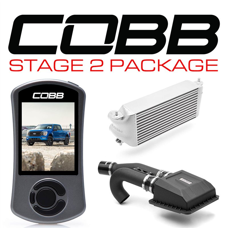 COBB | Stage 2 Power Package Silver Factory Location Intercooler (w/ HCT Intake) - F-150 Tremor 2021-2022
