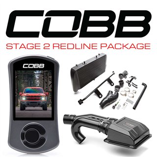 COBB | Stage 2 Redline Carbon Fiber Intake Power Package Black FMIC - F-150 Raptor 2021-2023