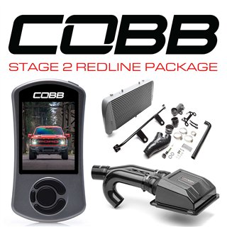 COBB | Stage 2 Redline Carbon Fiber Intake Power Package Silver FMIC - F-150 Raptor 2021-2023
