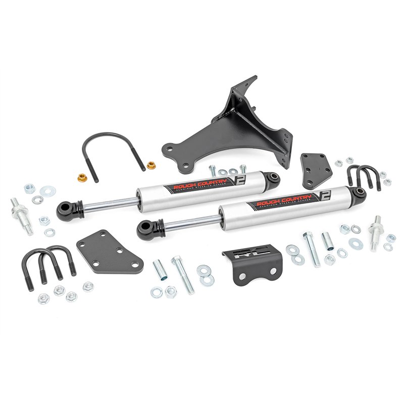 Rough Country | V2 Steering Stabilizer - F-250 / F-350 2005-2025