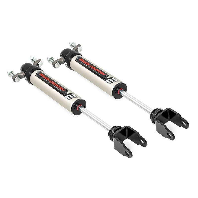 Rough Country | V2 Front Shocks - Silverado / Sierra 2500 HD / 3500 HD 6.0L / 6.6L 2011-2025