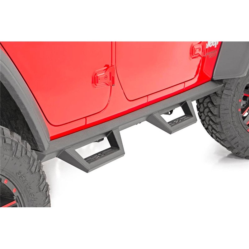 Rough Country | Contoured Drop Steps - Wrangler (4xe) / Wrangler (JL) 2018-2025
