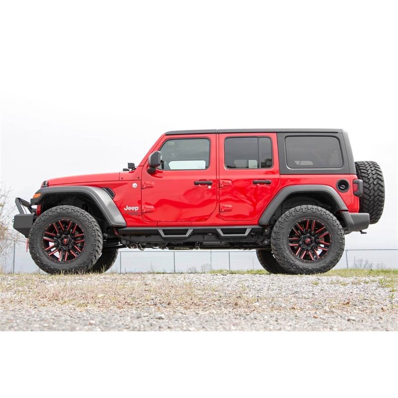 Rough Country | Contoured Drop Steps - Wrangler (4xe) / Wrangler (JL) 2018-2025