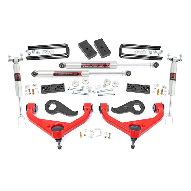 Rough Country | 3 Inch Lift Kit - Silverado / Sierra 2500 HD / 3500 HD 6.6L 2020-2025