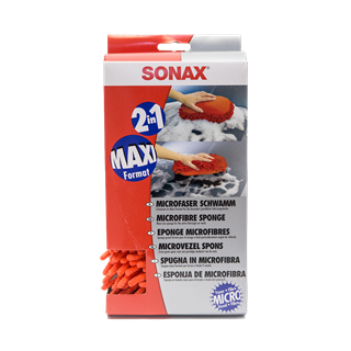 SONAX | Éponge de lavage en microfibre - Rouge