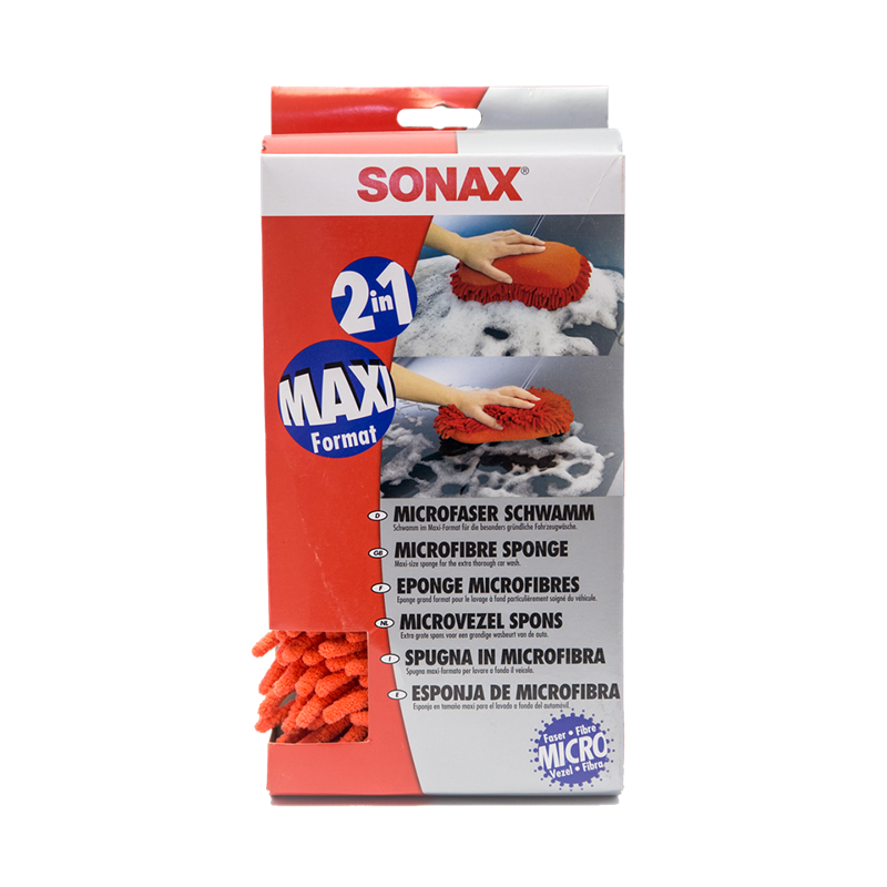 SONAX | Microfibre Car Wash Sponge - Red