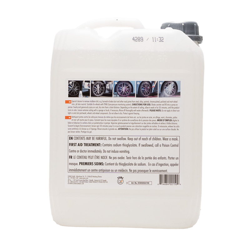 SONAX | Nettoyant pour jantes plus - 5L SONAX Entretien des roues et pneus