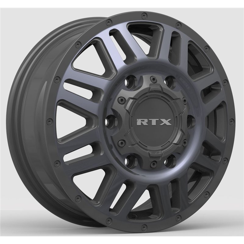 RTX | Adventure (6 Lugs) 16x6.0 ET45 - Noir satin machiné gris