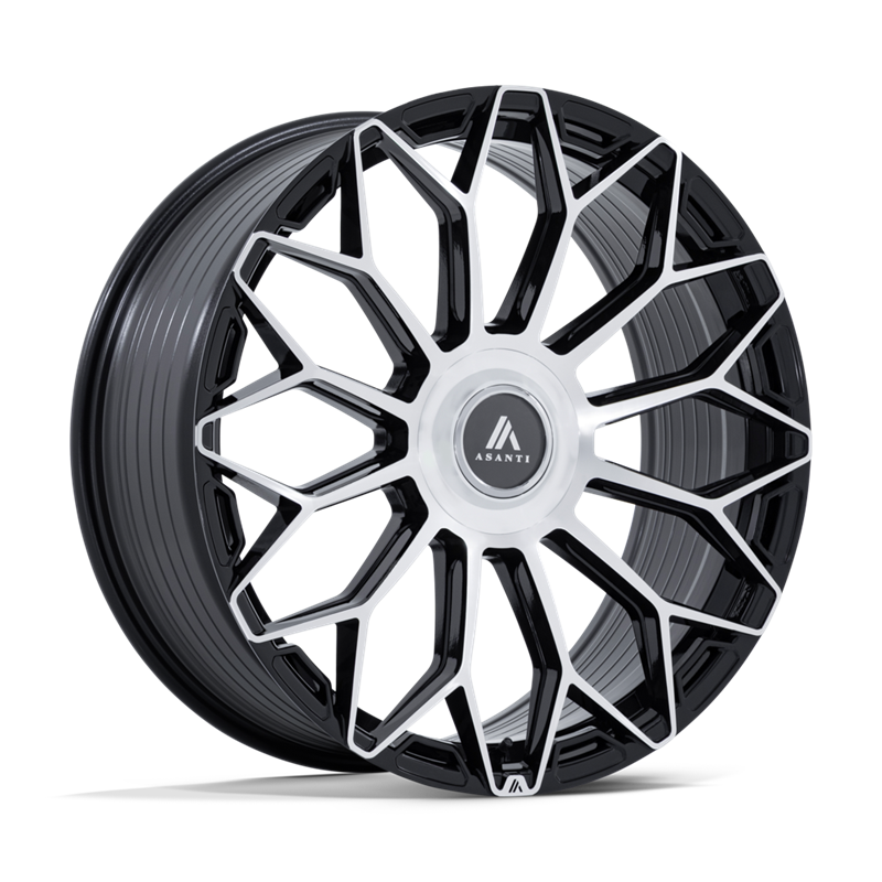 Asanti Black | AB051 ENVOY 24x10 ET30 - GLOSS BLACK W/ MACHINED FACE