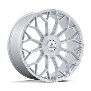Asanti Black | AB051 ENVOY 22x10.5 ET38 - GLOSS SILVER W/ BRUSHED FACE