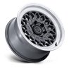Black Rhino Hard Alloys | BR034 GRAZ 17x8.5 ET0 - GLOSS GUNMETAL W/ MACHINED LIP