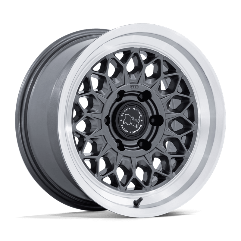 Black Rhino Hard Alloys | BR034 GRAZ 17x8.5 ET25 - GLOSS GUNMETAL W/ MACHINED LIP