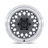 Black Rhino Hard Alloys | BR034 GRAZ 17x8.5 ET25 - GLOSS GUNMETAL W/ MACHINED LIP