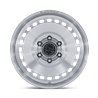 Black Rhino Hard Alloys | BR036 BASIN 17x8.5 ET25 - GLOSS SILVER W/ MACHINED FACE