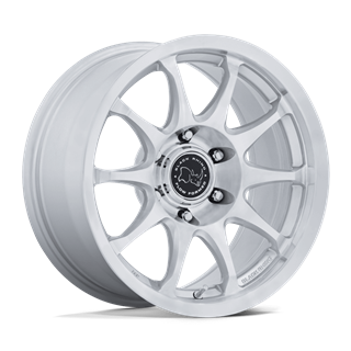 Black Rhino Hard Alloys | BR038 RONIN 17x8.5 ET25 - GLOSS SILVER W/ MACHINED FACE
