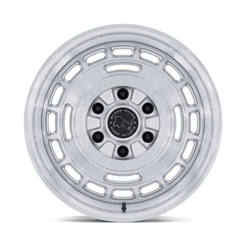 Black Rhino Hard Alloys | BR600 VAGABOND 17x8.5 ET25 - GLOSS SILVER W/ MACHINED FACE
