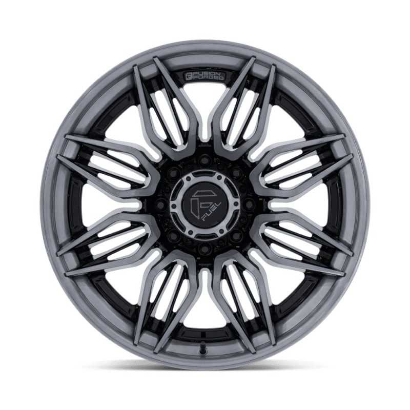 Fuel Off-Road | FC404 MUTINY 20x10 ET-18 - GLOSS BLACK BRUSHED DARK TINT