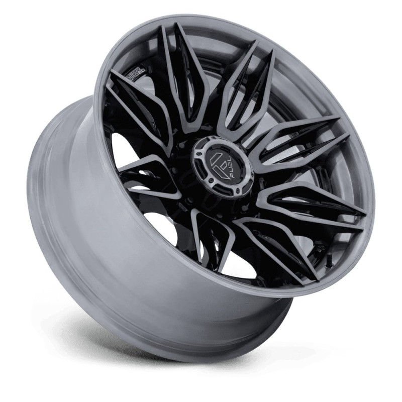 Fuel Off-Road | FC404 MUTINY 22x10 ET0 - GLOSS BLACK BRUSHED DARK TINT