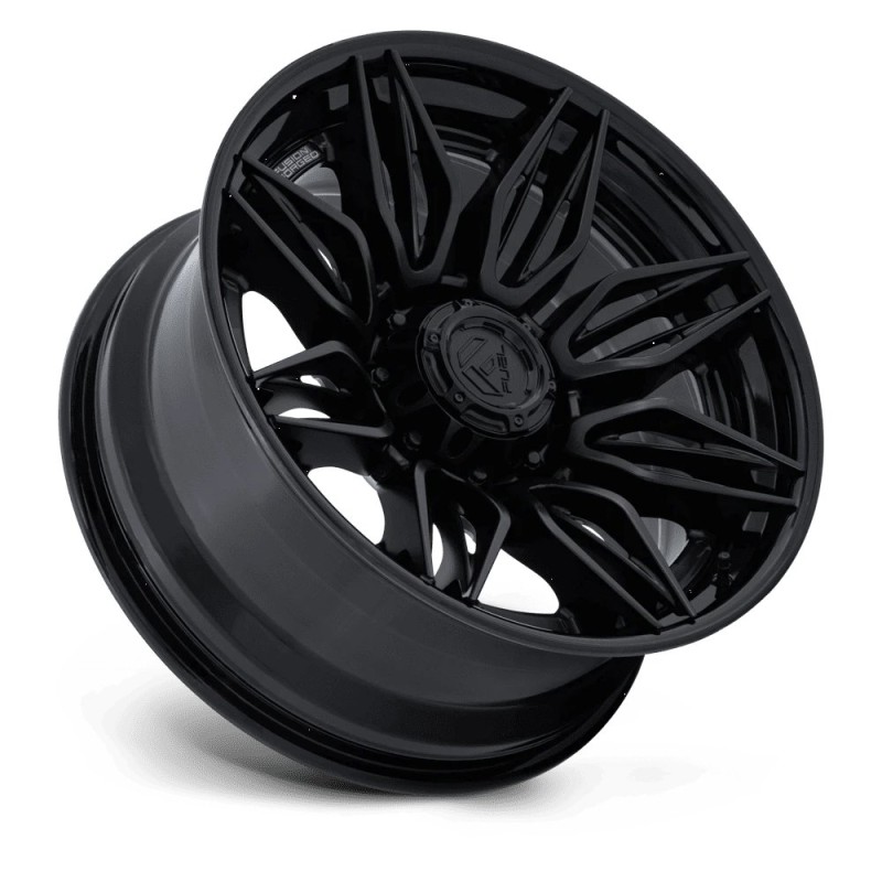 Fuel Off-Road | FC404 MUTINY 20x10 ET-18 - MATTE BLACK W/ GLOSS BLACK LIP