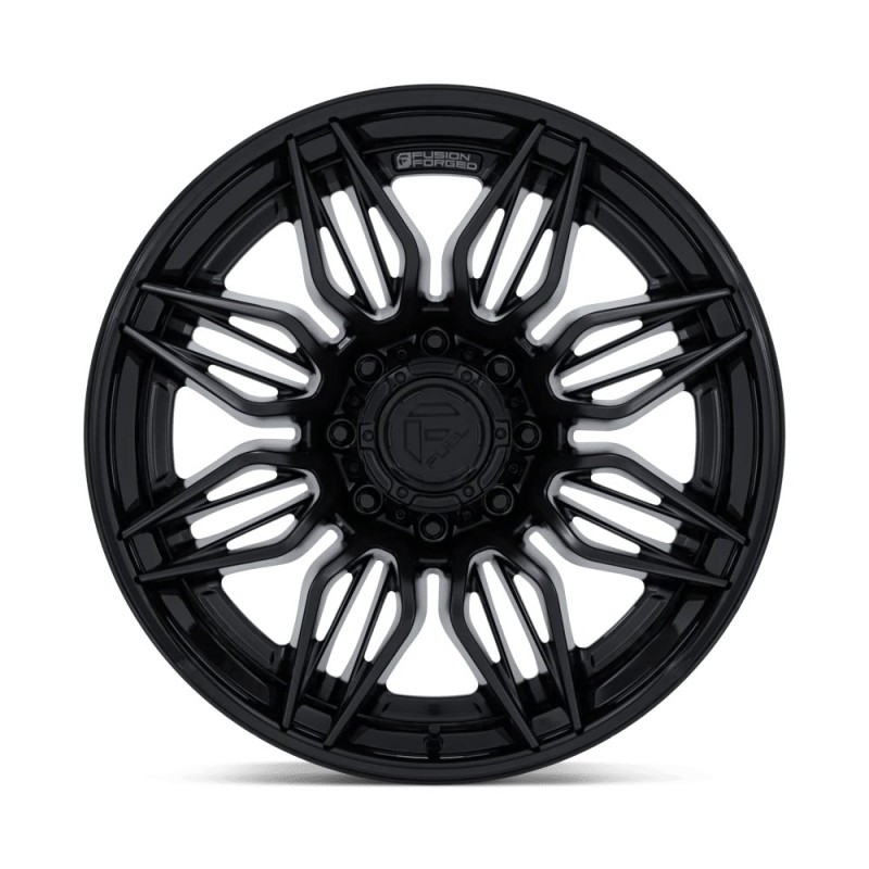 Fuel Off-Road | FC404 MUTINY 22x10 ET-18 - MATTE BLACK W/ GLOSS BLACK LIP