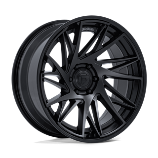Fuel Off-Road | FC405 DYNAMO 20x10 ET-18 - MATTE BLACK W/ GLOSS BLACK LIP