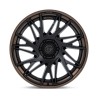 Fuel Off-Road | FC405 DYNAMO 22x10 ET-18 - MATTE BLACK W/ G-BRONZE LIP
