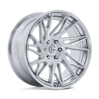 Fuel Off-Road | FC405 DYNAMO 22x9.5 ET20 - GLOSS SILVER BRUSHED W/ CHR-LP