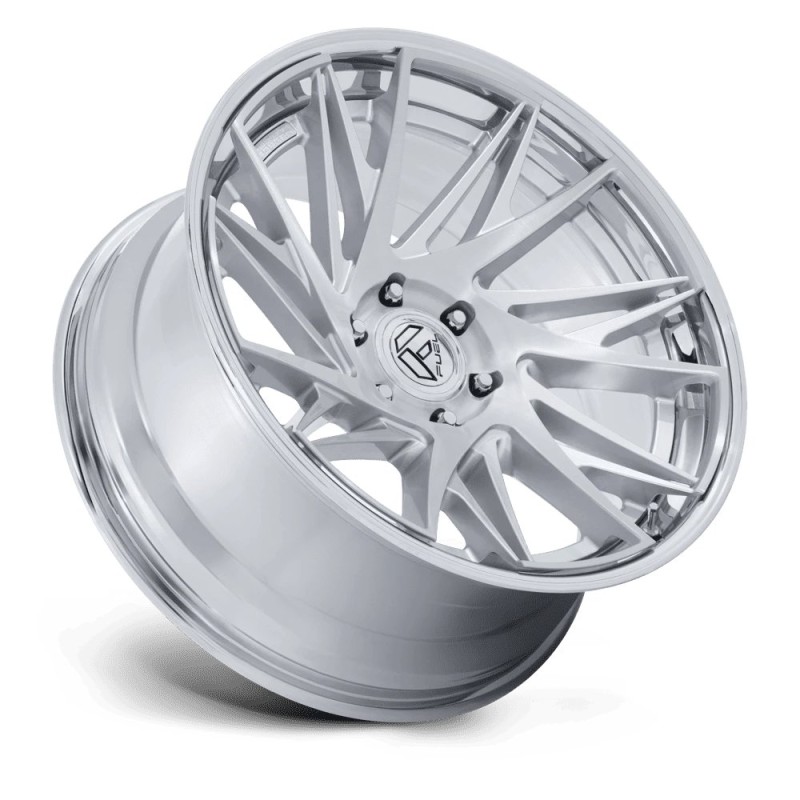 Fuel Off-Road | FC405 DYNAMO 22x9.5 ET20 - GLOSS SILVER BRUSHED W/ CHR-LP