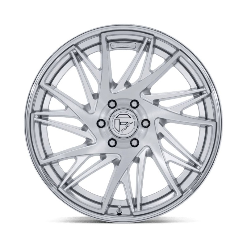 Fuel Off-Road | FC405 DYNAMO 22x9.5 ET20 - GLOSS SILVER BRUSHED W/ CHR-LP